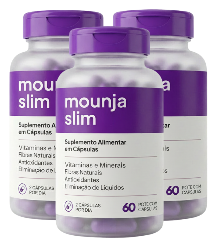 Mounja Slim kit com 3 potes